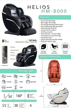 Helios Massage Chair 8000